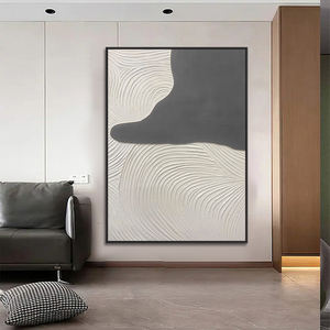 Decoración del Hogar, Obra de Arte Verde Minimalista Pintada a Mano, Relieve 3D, Cuadros Modernos Grandes, Diseño de Interiores, Arte de Pared - Product Image 5