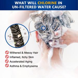 Filtro de Ducha Doméstico de 15 Etapas con Carbón Activado, Elimina el Cloro Residual, Filtro de Agua para Agua Dura - Product Image 3