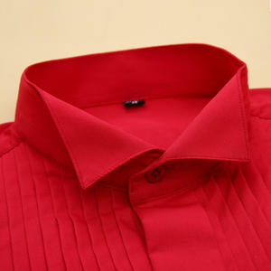 <span class=keywords><strong>Camicia</strong></span> Formale da Uomo in Cotone per Matrimonio con Colletto Rovesciato, Polsini alla Francese e Maniche Lunghe - Product Image 2