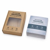 Boîte d'expédition pour aliments surgelés personnalisée XJY avec enveloppe en papier kraft et PVC givré