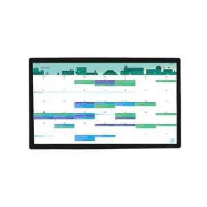 10.1 13.3 15.6 18.5 21.5 23.6 27 inch digital signage all-in-one Android advertising display day week month digital calendar