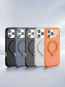 Funda Premium para Teléfono con Textura Singular de PC+TPU y Soporte para <span class=keywords><strong>iPhone</strong></span> 15 14 13 <span class=keywords><strong>Pro</strong></span> <span class=keywords><strong>Max</strong></span> - Product Image 3
