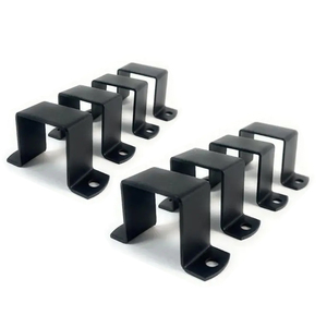 Tùy chỉnh quare Ống kẹp kẹp bột tráng đen ống dây đeo kim loại u kẹp khung để gắn - Product Image 3