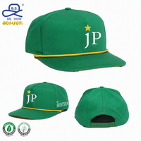 Casquettes de baseball à visière plate avec cordon, personnalisables par impression privée, pour l'extérieur, le style décontracté et urbain, vente en gros directe usine