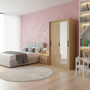 Armoire en acier personnalisée à 4 portes avec tiroirs <span class=keywords><strong>de</strong></span> rangement pour l'organisation des ensembles <span class=keywords><strong>de</strong></span> meubles <span class=keywords><strong>de</strong></span> chambre principale - Product Image 2