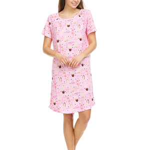 Moda <span class=keywords><strong>Sexy</strong></span> abbigliamento da <span class=keywords><strong>notte</strong></span> morbido stampato camicie da <span class=keywords><strong>notte</strong></span> per le donne vestito da sonno Casual personalizzato progettato per le donne camicie da <span class=keywords><strong>notte</strong></span> - Product Image 4