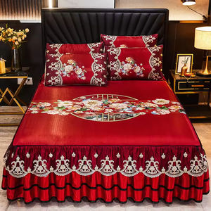 Luxe moderne organische bedrokset met cartoonprint, microvezel, kingsize/queensize/fullsize/double size, beddengoedset, bedrokhoes - Product Image 3