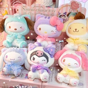 Caja Sorpresa de la Serie Meow Meow Play With Kittens de Personajes de <span class=keywords><strong>Sanrio</strong></span>: Colgante de Peluche de Melody, Cinnamoroll, Kuromi, Kt, <span class=keywords><strong>Pochacco</strong></span> y Pom Pom - Product Image 2