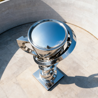 Trophée Sculpté 3D en Acier Inoxydable Poli 2025 – Moulage et Gravure Personnalisables, Couleurs et Logo au Choix, Design Moderne Football et Basketball