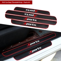 Bande de protection universelle en PVC pour seuil de porte de voiture, anti-rayures, autocollant de bienvenue, logo sportif, protection de seuil de voiture, accessoires automobiles