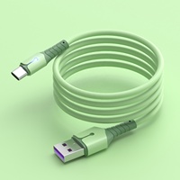 Cable de Carga Rápida USB Tipo-C con Blindaje de Silicona Líquida, Conductor de Cobre Puro, para Teléfonos Inteligentes, Computadoras y Auriculares