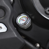 Termómetro Universal DIHAO para Aceite, Reemplaza M30x1.5 para Kawasaki 650 KLR 1987-1998, Accesorios para Motocicleta, Plateado/Negro
