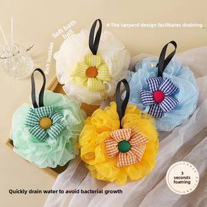 Esponja de Baño Extra Grande y Suave con Diseño de Girasol, Esponjas y Cepillos para Baño de Burbujas que No se Descomponen - Product Image 5