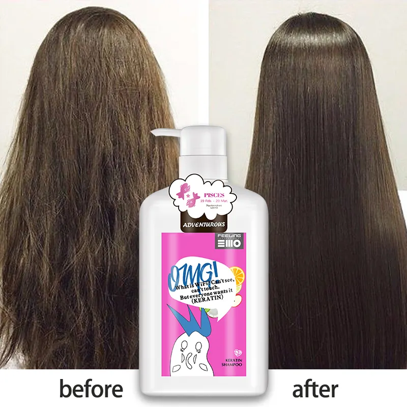 Shampooing et après-shampoing professionnel OEM ODM à la kératine, traitement avec logo personnalisé, marque privée, pour cheveux bouclés, vente en gros