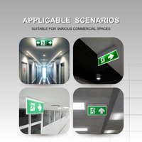 RONSE En gros, panneau de signalisation d'urgence d'incendie intérieur IP20 220V, lumière LED verte rechargeable avec batterie de secours