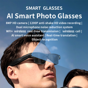 Gafas Inteligentes con IA de <span class=keywords><strong>Google</strong></span>, Lentes Inteligentes con Cámara y Bluetooth Inalámbrico, Asistente de IA - Product Image 1