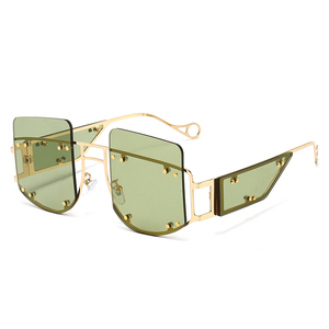 OEM Ladies <b>Sunglasses</b> Women Rivet Frame Glasses Luxury - Product Image 1