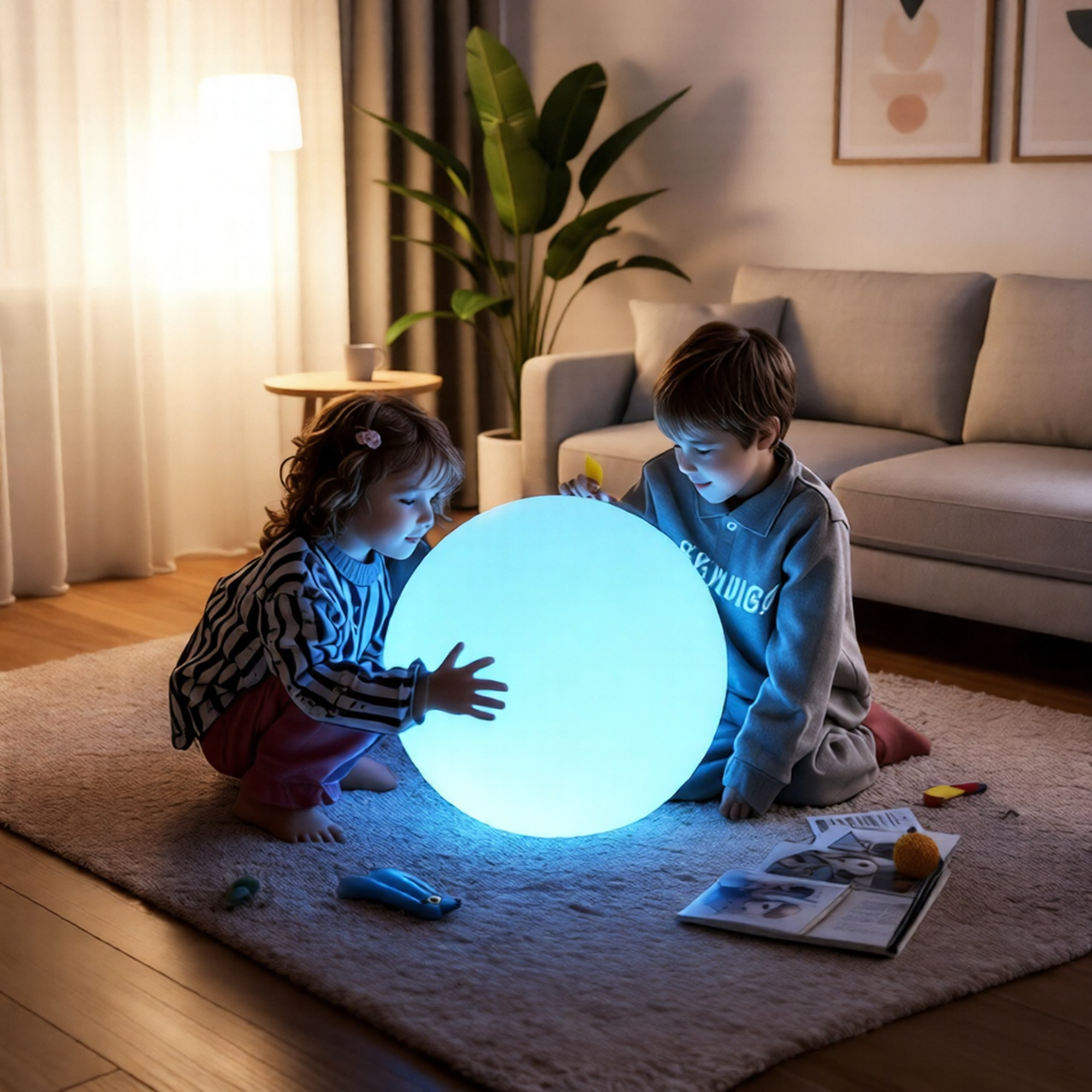 Cross-border LED IP65 USB Rechargeable Advanced Colorful Nightlight Eye Protection Bedroom Ornaments Children Gift Dimmable