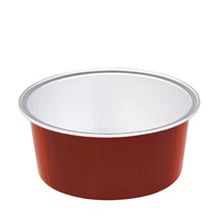 Nouveaux contenants miniatures jetables en aluminium, résistants à la chaleur, avec couvercles en PET de 125 ml, couleurs personnalisables, pour friteuse à air, four et usage domestique