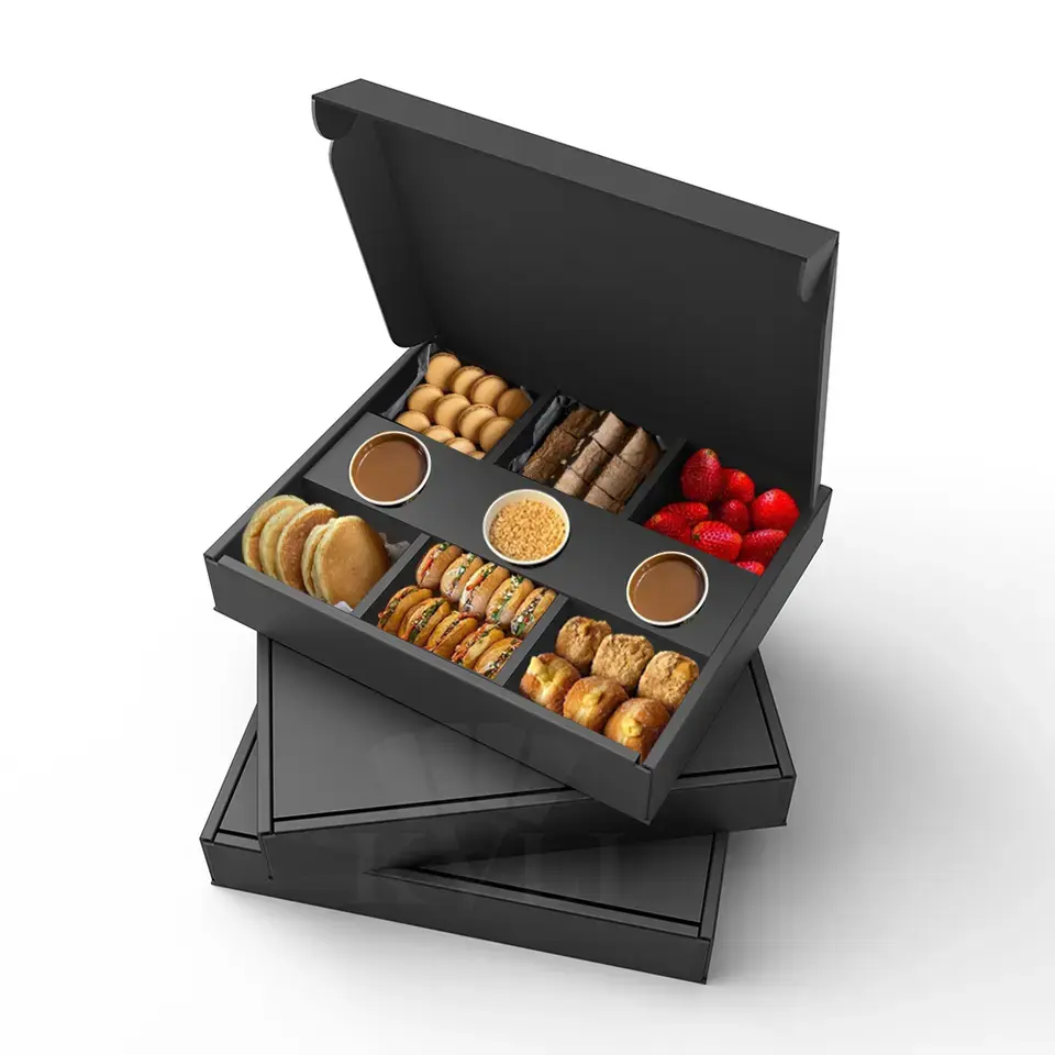 Коробка для послеобеденного чая, для пикника, Весенняя Подарочная коробка, пирог с яйцом, сэндвич, десерт, торт, крафт-бумага