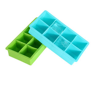 Best-seller transfrontalier : bac à glaçons carré en silicone de qualité alimentaire à 8 cavités, moule à glaçons en silicone à 8 cavités - Product Image 5