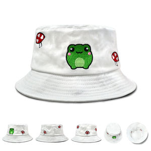 Sombrero de Pescador con Bordado de Logotipo de Animal de Dibujos Animados, Diseño Lindo, Algodón Suave y Transpirable, Unisex, para Playa, Verano - Product Image 5