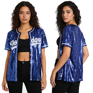 2026 Wholesale Finished Autumn Winter Custom <strong>Sequin</strong> Anti-Wrinkle 100% Polyester Bomber Women <strong>Jackets</strong> - Product Image 4