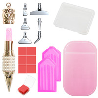 Ensemble de stylos de peinture diamantée de luxe Songwoo, pointes métalliques multi-tailles avec boîte cadeau, outil de préhension de diamants pour la peinture diamantée DIY