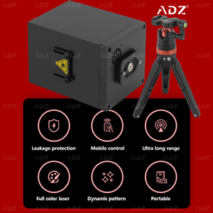 ADZ 3W Portable ILDA Laser Light Show RGBW Émission de couleur WiFi APP & DMX512 Contrôle DJ Laser extérieur avec longue durée de vie de la batterie - Product Image 1