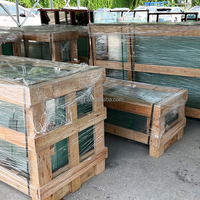 Kaca Tempered transparan, untuk jendela bangunan dan ruang Pancuran 3mm 4mm 5mm 6mm 8mm 10mm 12mm