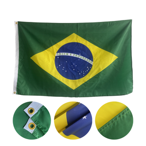 快速交货工厂定制90厘米 * 150厘米巴西户外欢呼巴西国旗 - Product Image 3