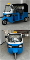 Tuk Tuk Taxi fermé, motorisé, 200cc, refroidissement par eau, essence, tricycle, 1 conducteur et capacité de 6 passagers
