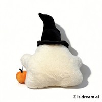 Porte-clés en peluche sur le thème d'Halloween personnalisé avec tissu en polyester et rembourrage en coton PP, logo personnalisable, vente en gros d'usine