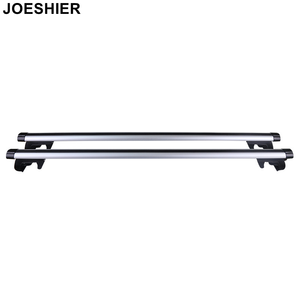 Oferta Especial: Barra Transversal Universal para Techo de Auto, Ajustable de 1.25M a 1.35M, de Aleación de Aluminio, para Portaequipajes, en Plata y Negro - Product Image 1