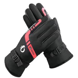 FF4500 soğuk hava termal açık bisiklet kayak eldiven kadın erkek polar astarlı sıcak rüzgar geçirmez kış eldiven - Product Image 3