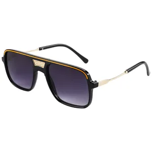 Full frame square sunblock sunglasses for men Cross-border fashion sunglasses Driving sunglasses protect against UV rays