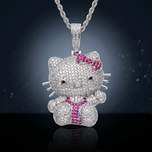 Pendentif en alliage de haute qualité avec diamant taille princesse et pingouin corpulent en tenue de pull d'hiver, motif dessin animé, pour hommes, pour les jours froids et pour réchauffer le cœur, Ice Box - Product Image 3