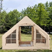 Tentes de camping gonflables d'extérieur pour 2 personnes, tente safari en gros, Oxford imperméable 6.3 ㎡   Tente gonflable pour maison à 2 portes