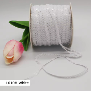 Dây kim tuyến 6mm, 100 thước/cuộn, dùng trang trí thủ công, trang trí váy Giáng sinh, confetti, dây kim tuyến PVC sáng bóng, phụ kiện may mặc, túi xách - Product Image 4