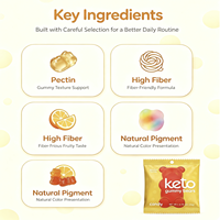 Gummies Keto ACV Super Délicieuses à Marque Blanche OEM - Snack Faible en Glucides pour la Perte de Poids avec Gestion de l'Énergie et Soutien Immunitaire