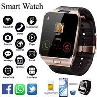 Relojes Inteligentes con Pantalla Táctil Digital DZ09, Reloj de Pulsera con Cámara, Reloj Inteligente con Tarjeta SIM, Reloj Telefónico para Hombre, Reloj para Mujer