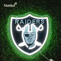 Logo LED personnalisé sans minimum de commande, lumière néon pour l'esprit d'équipe, collier de cheerleading sportif, accessoires pour les fans de football