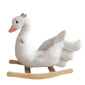 Enfants enfants en bois animaux à <span class=keywords><strong>bascule</strong></span> bébé à monter jouet cadeau siège chansons - Product Image 2