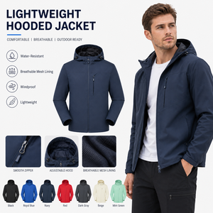 Custom Private Label Outdoor Jacket Waterproof Windbreaker <b>Coat</b> With Multi Colors For Wholesale Buyers And Teams - Product Image 1