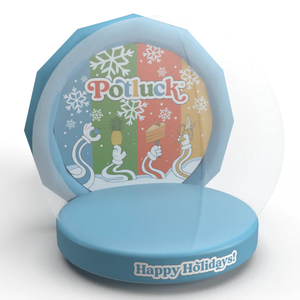 Christmas Snow Globe Inflatable Advertising <b>Balloon</b> PVC Oxford Cloth Event Display Photo Booth - Product Image 2