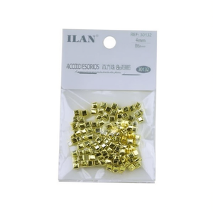 Perline Quadrate ILAN 4mm Placcate Oro per Accessori Artigianali - Product Image 2