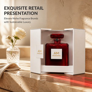 Caja de Perfume Ecológica de Lujo, Empaque de Cartón Rígido, Logotipo Personalizado, Estampado en Caliente, Forro de Satén, Caja de Regalo para Cosméticos - Product Image 3