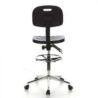 TWINCO chaise en cuir PU antistatique ESD de couleur noire de haute qualité pour atelier électronique