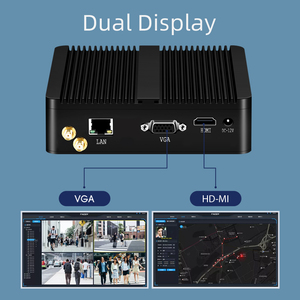 คอมพิวเตอร์ขนาดเล็กไร้พัดลม HelorPC รุ่น J1900 N2830 คอมพิวเตอร์ตั้งโต๊ะ HD VGA <span class=keywords><strong>USB</strong></span> <span class=keywords><strong>WIFI</strong></span> ระบบปฏิบัติการ Win10 คอมพิวเตอร์ตั้งโต๊ะ - Product Image 5
