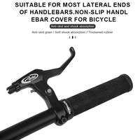 RIDERACE poignées de guidon de vélo antidérapant confortable en caoutchouc VTT couverture de guidon ergonomique vtt manchettes verrouillage sur anneau